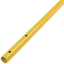 Picture of Gator Tools™ 8' Yellow Powder Coated Aluminum Swaged Button Handle - 1-3/8" Diameter