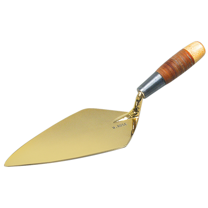 Picture of 10" Gold Ceremonial Trowel with Leather Handle