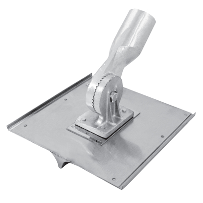 Picture of 10" x 10" 1/4"R, 1/2"D Stainless Steel Walking Seamer/Groover with Threaded Handle Socket