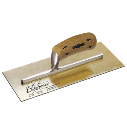 Picture of Elite Series Five Star™ 11-1/2" x 4-3/4" Golden Stainless Steel Plaster Trowel with Cork Handle