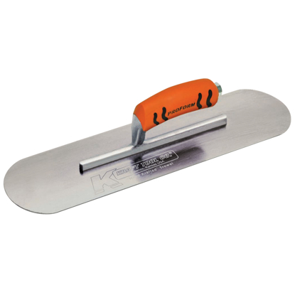 Picture of 10" x 3" Carbon Steel Pool Trowel with a ProForm® Handle on a Short Shank