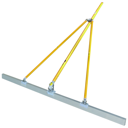 Picture of Gator Tools™ 10' x 1-1/2" x 3-1/2" Diamond XX™ Paving Screed Kit with Bracket, Out Riggers, & 3 Handles          