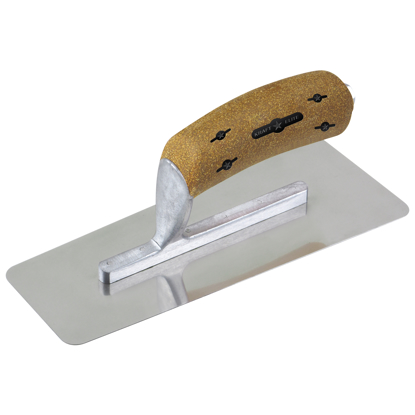 Picture of Elite Serie Five Star™ 9-1/2" x  3-1/2" (241x89mm)  Stainless Steel Venetian Trowel with Cork Handle