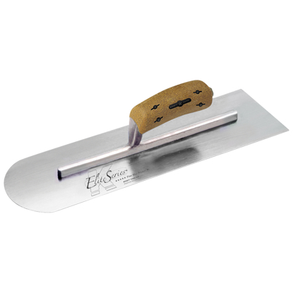 Picture of Elite Series Five Star™ 20" x 4" Carbon Steel Round Front/Square Back Trowel with Cork Handle