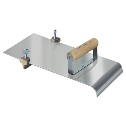 Picture of 5" x 12"  1/2"R, 1/2"D Stainless Steel Edger with Adjustable Groover