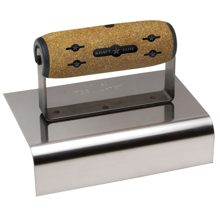 Picture of 6" x 4"  1-1/2"R Elite Series Five Star™ Outside Curb & Sidewalk Tool with Cork Handle