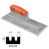 Picture of 1/4" x 3/8" x 1/4" U-Notch Trowel with ProForm® Handle in Case Cut Box