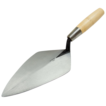 Picture of W. Rose™ 9" Wide London Brick Trowel with 6" Wood Handle