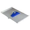 Picture of 8" x 18" 3/8"R, 3/4"D Stainless Steel Walking Groover (Full Top Plate) with Handle