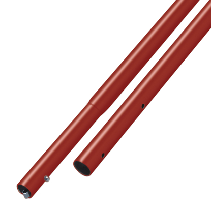 Picture of 8' Red Powder Coated Swaged Button Handle - 1-3/8" Diameter