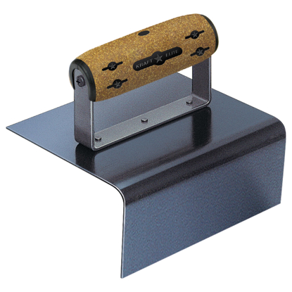Picture of 6" x 6" x 3-1/2"  1/2"R Elite Series Five Star™ Blue Steel Outside Step Tool with Batter with Cork Handle