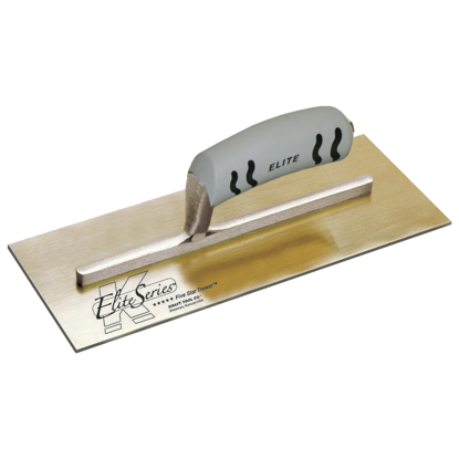 Picture of Elite Series Five Star™ 13"x5" Golden Stainless Steel Plaster Trowel with ProForm® Handle on a Short Shank