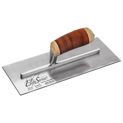 Picture of Elite Series Five Star™ 12" x 5" Carbon Steel Plaster Trowel with Leather Handle