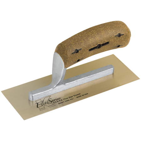 Picture of Elite Series Five Star™ 8" x 3" Golden Stainless Steel Midget Trowel with Cork Handle