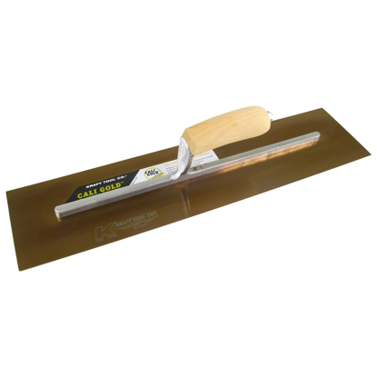 Picture of 24" x 5" Cali Gold™ Plaster Trowel with Low Profile Wood Handle