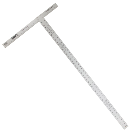 Picture of 48" (122cm) Heavy-Duty 3/16" Aluminum T-Square (Metric)