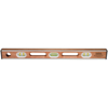 Picture of 24" Professional Stainless Steel Bound Mahogany Level (6 Vials)