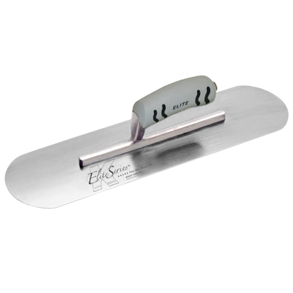 Picture of Elite Series Five Star™ 20" x 5" Carbon Steel Pool Trowel with ProForm® Handle on a 11-5/8" Short Shank